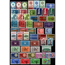 Europamærker - Planche med diverse sæt - Postfriske.